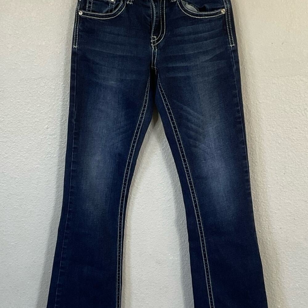 WIRED HEART GIRL'S western dark wash denim pants size 10